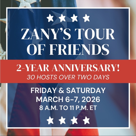 Tops - March 6 & 7 Tour of Friends 2-Year Anniversary! 30 sellers!